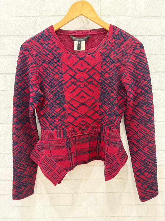 BCBG MAXAZRIA Printed Top + Skirt Set/ USS-EU36
