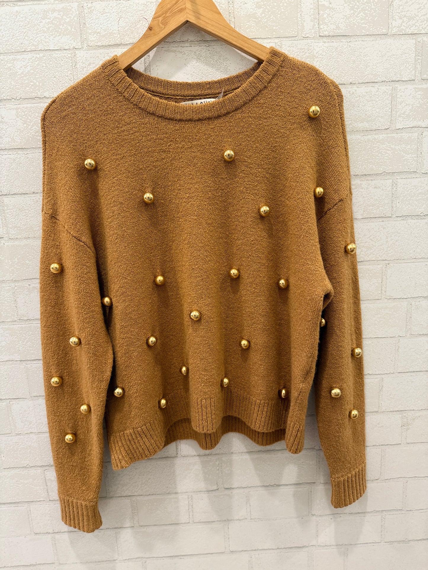ALICE+OLIVIA NWT Sweater With Gold Balls / XS-EU34