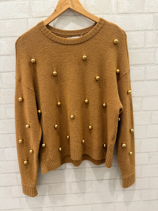 ALICE+OLIVIA NWT Sweater With Gold Balls / XS-EU34