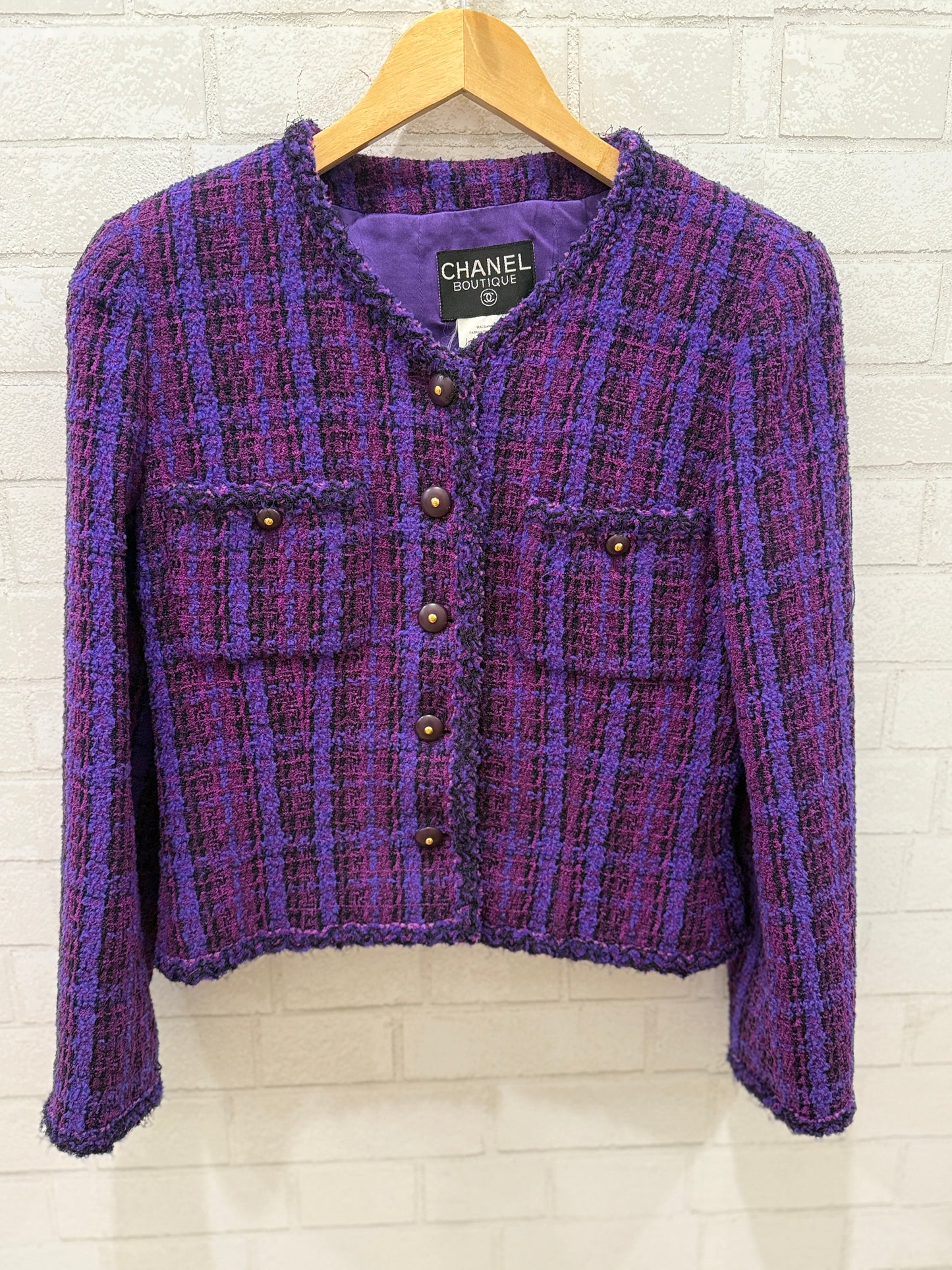 CHANEL Vintage Tweed Suit / M-EU42