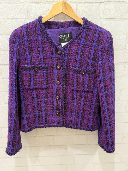 CHANEL Vintage Tweed Suit / M-EU42
