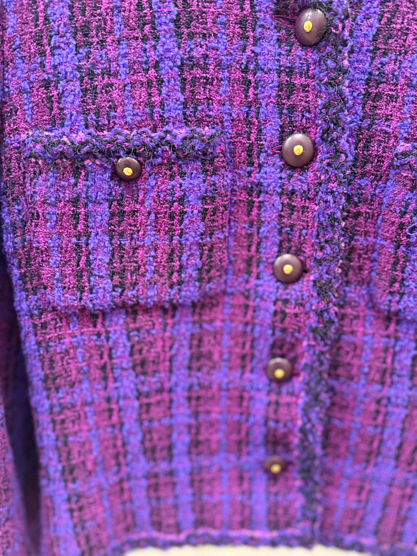 CHANEL Vintage Tweed Suit / M-EU42
