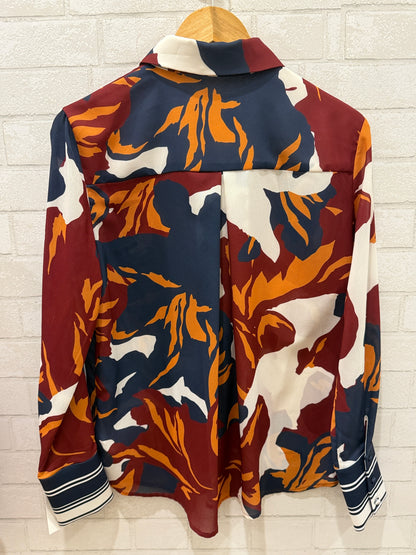 C/MEO COLLECTIVE NWT Button Up Printed Shirt/US M-EU 40