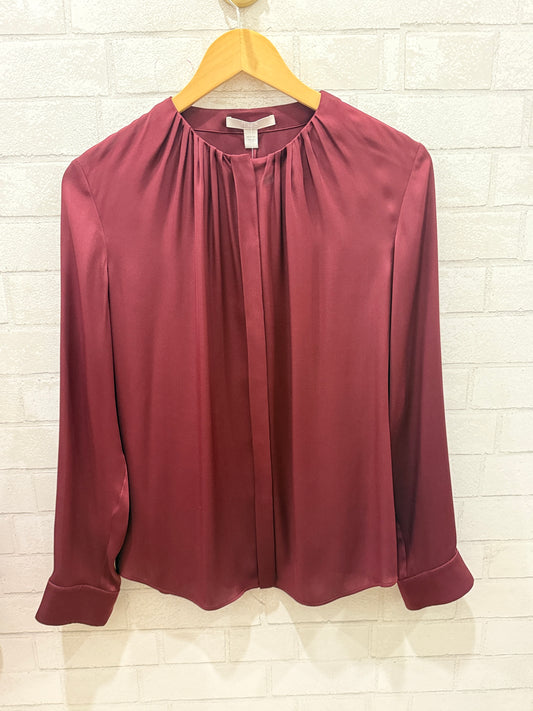 BOSS Silk LS Blouse/ US6-M