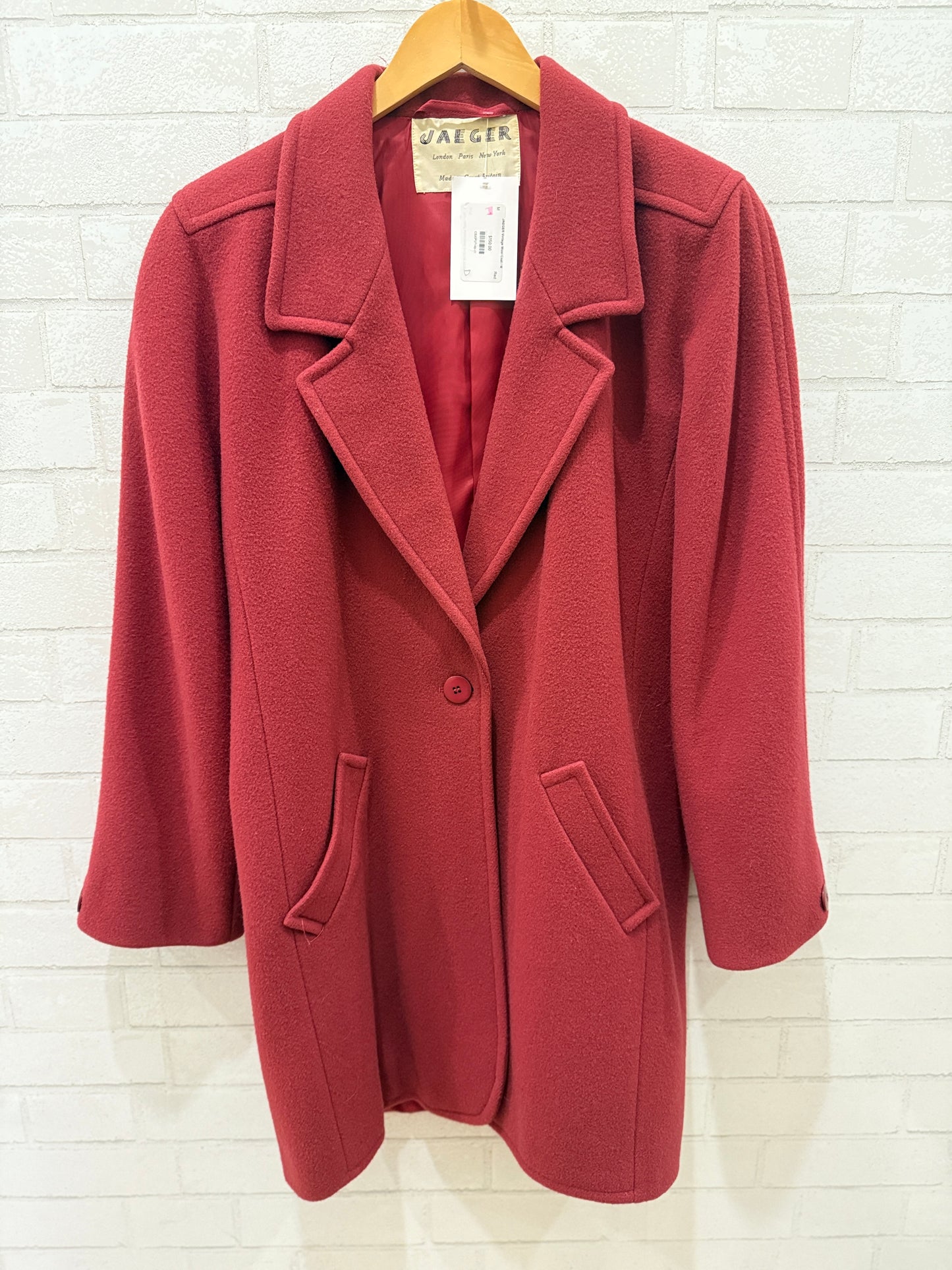 JAEGER Vintage Wool Coat / M