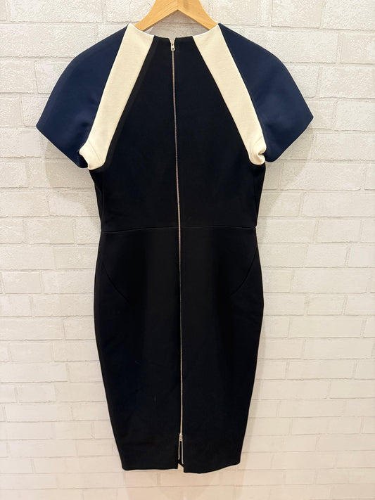VICTORIA BECKAM NWT Crepepaneled Ponte Midi Dress/US10-L