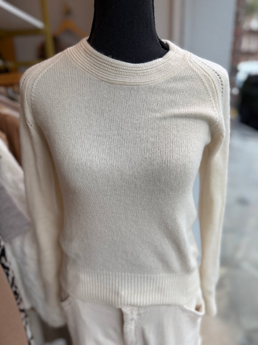 BURBERRY Off White Cashemere Sweater / S