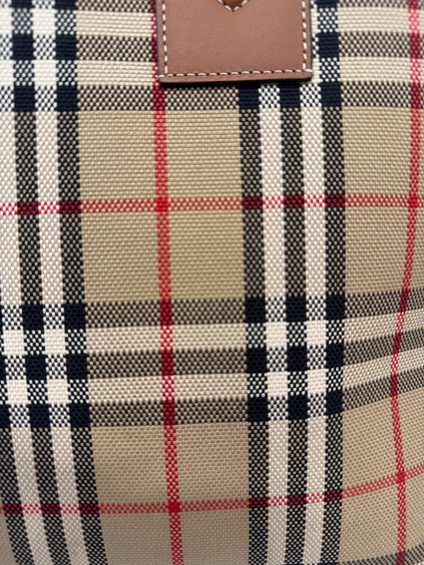 BURBERRY Heritage Check Tote Bag/OS