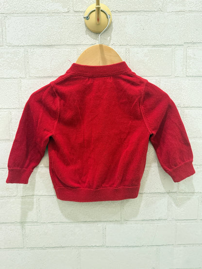 BURBERRY LS Zip Cardigan / 6M