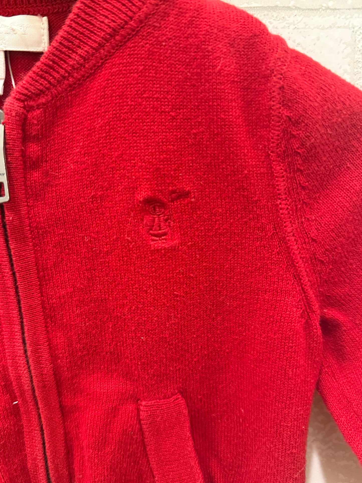 BURBERRY LS Zip Cardigan / 6M