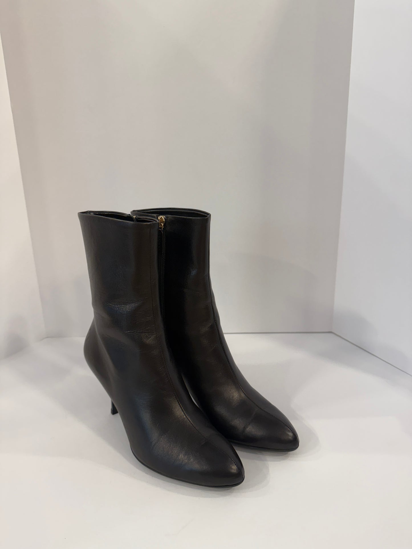 GUCCI Leather High Heels Ankle Boots/ EU36-US6