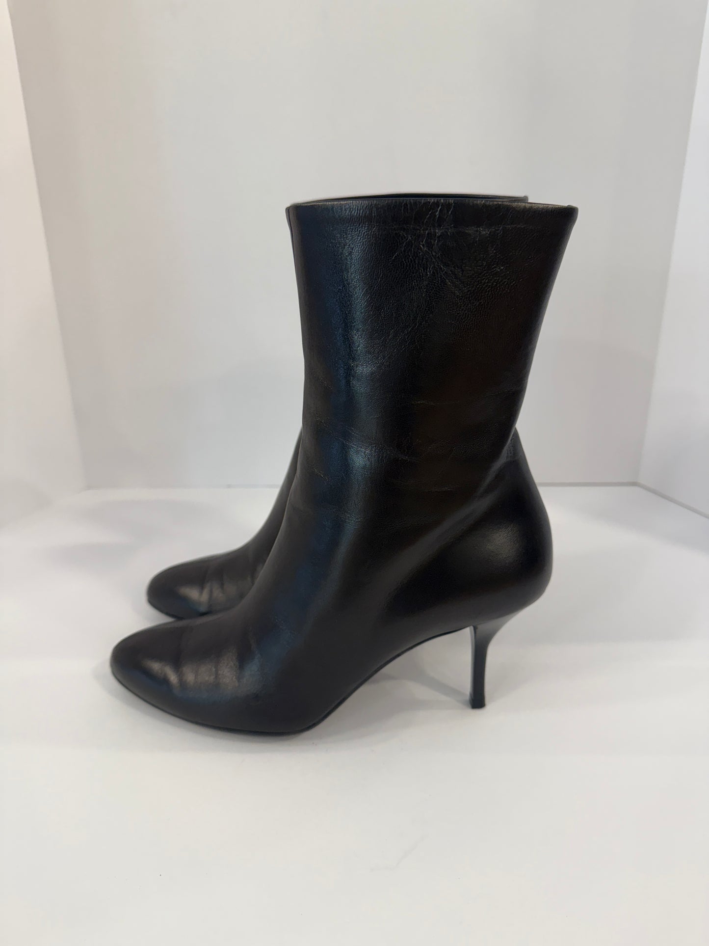 GUCCI Leather High Heels Ankle Boots/ EU36-US6