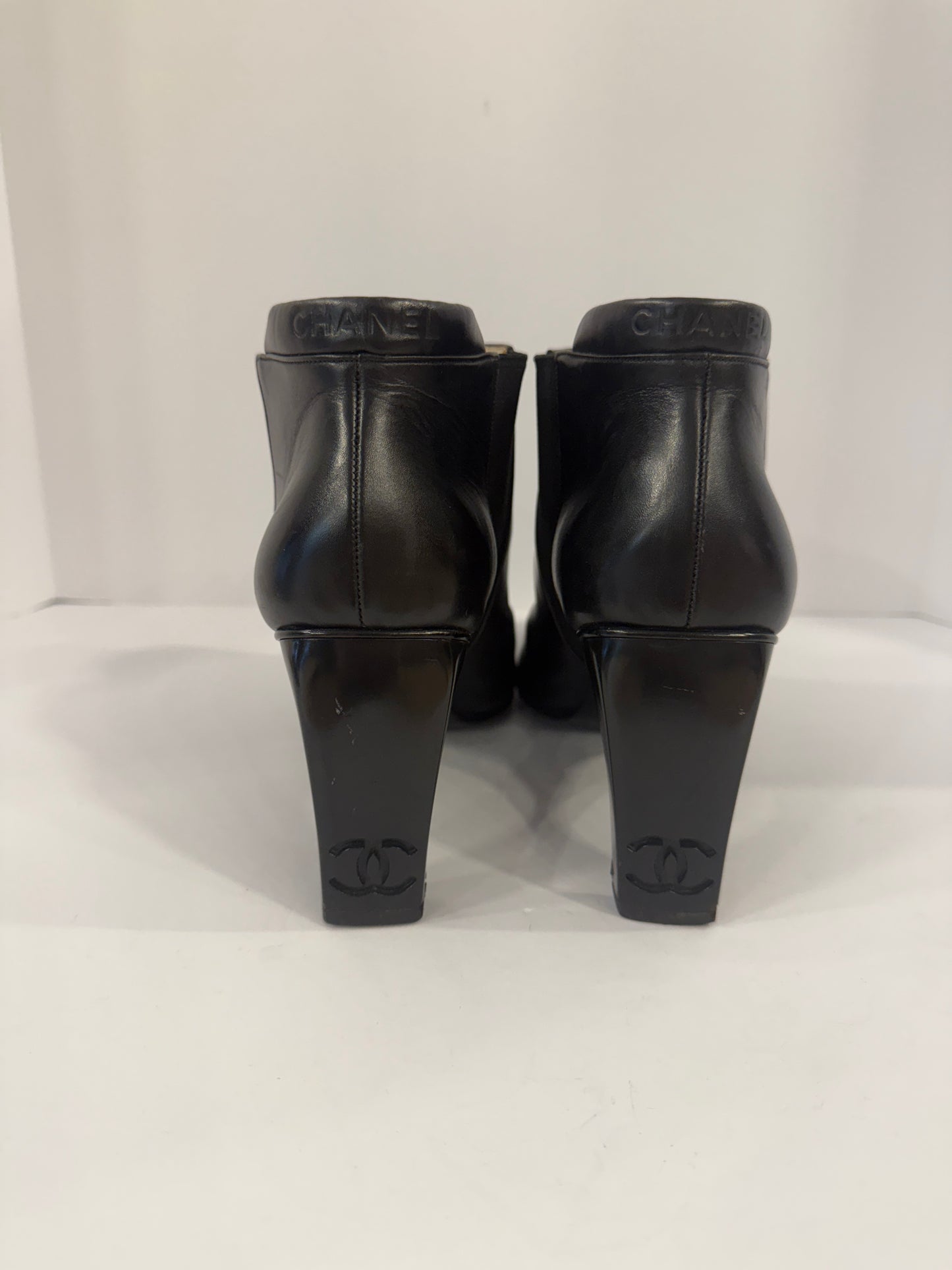 CHANEL Short Boot With Logo On Heels/ US:10-EU:41
