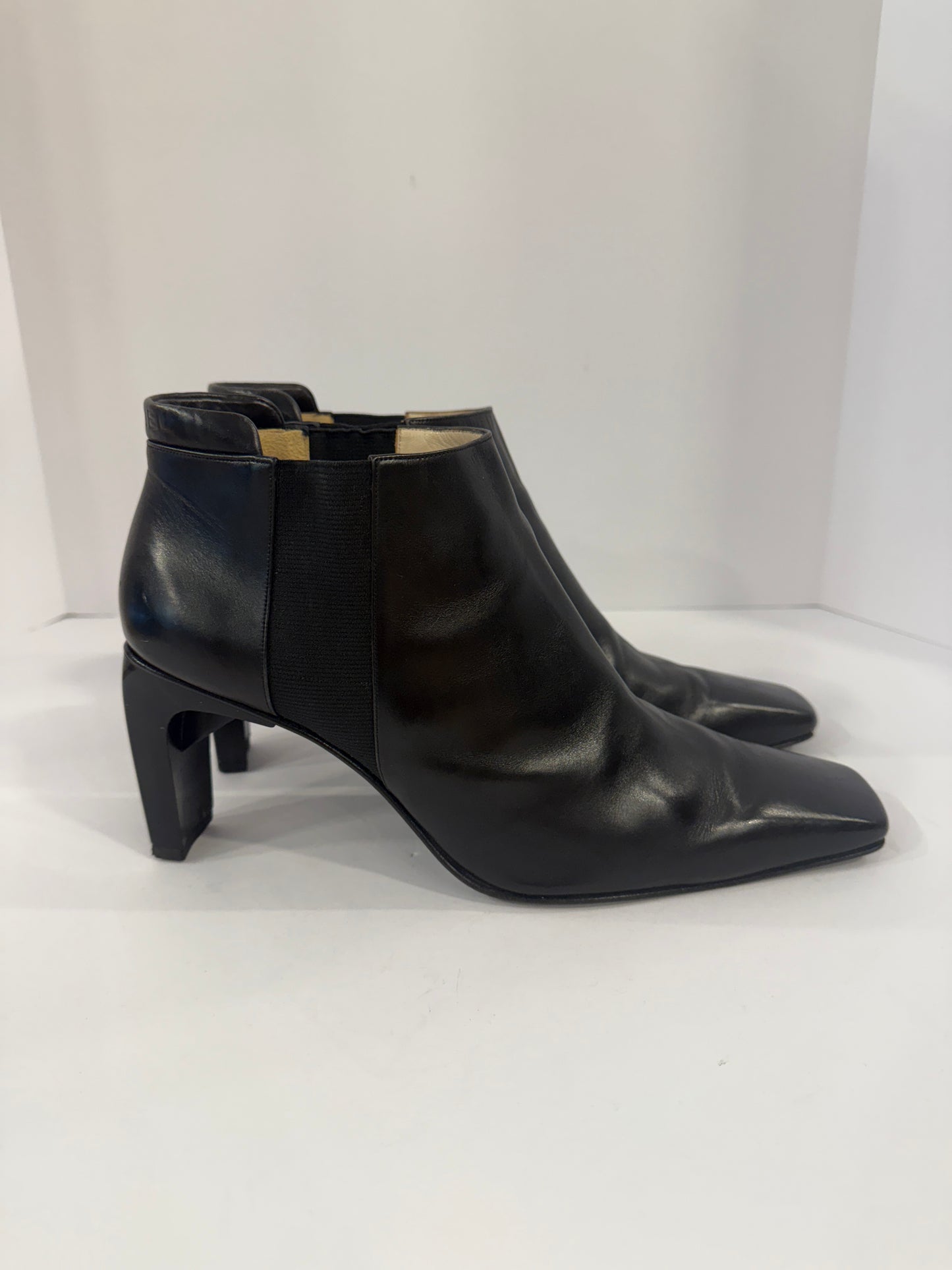 CHANEL Short Boot With Logo On Heels/ US:10-EU:41