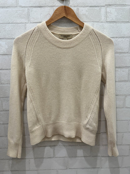 BURBERRY Off White Cashemere Sweater / S