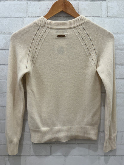 BURBERRY Off White Cashemere Sweater / S