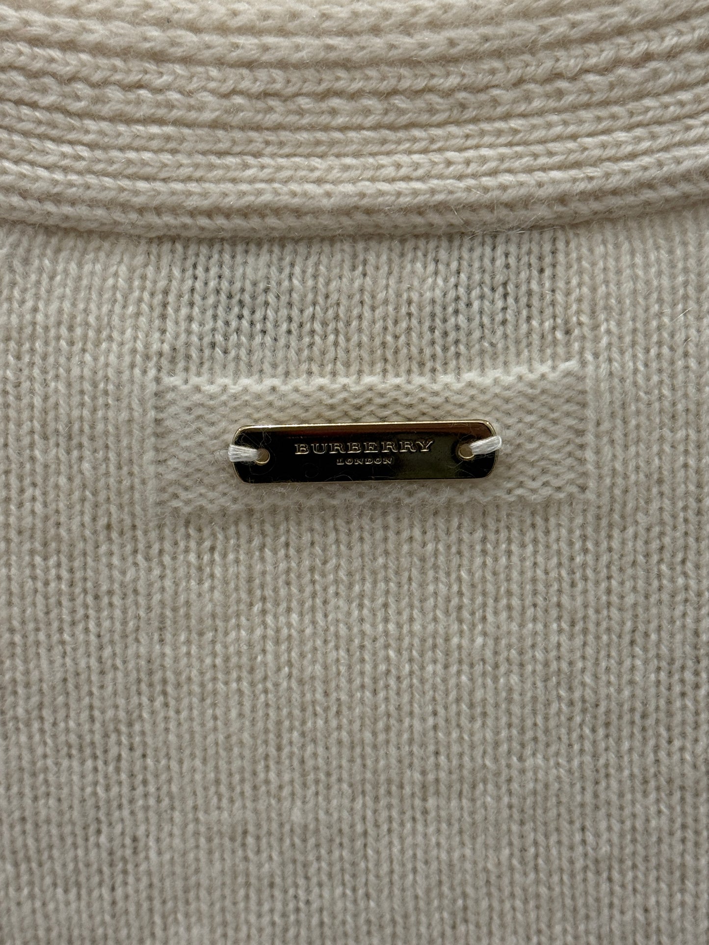 BURBERRY Off White Cashemere Sweater / S