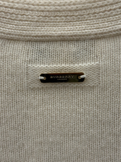 BURBERRY Off White Cashemere Sweater / S