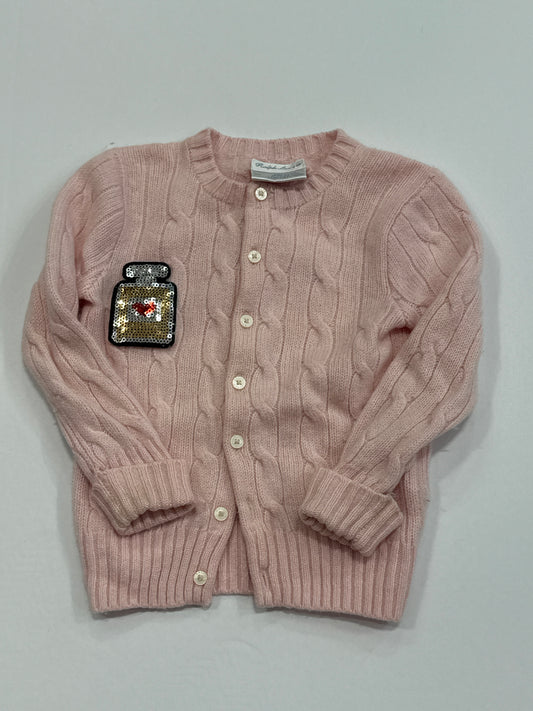 RALPH LAUREN Button up Girls Cardigan With one Patch/ 12M
