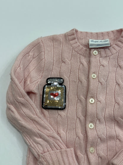 RALPH LAUREN Button up Girls Cardigan With one Patch/ 12M