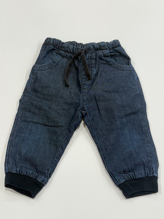 BONPOINT Denim With 2 pockets and Tight At the bottom/ 12M