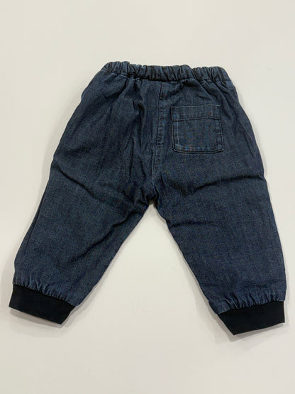 BONPOINT Denim With 2 pockets and Tight At the bottom/ 12M