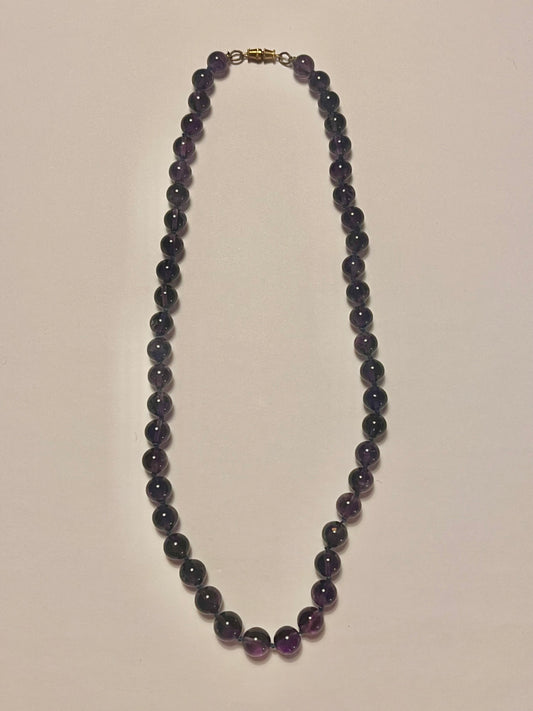 NO BRAND Amethyst Beaded Necklace