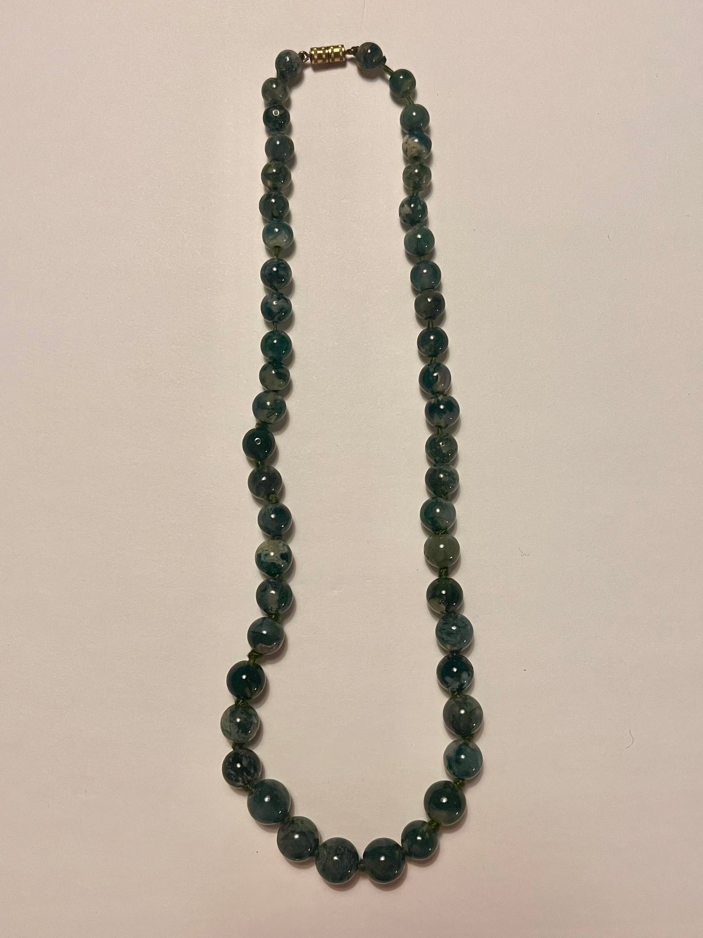 NO BRAND Moss Agate Necklace