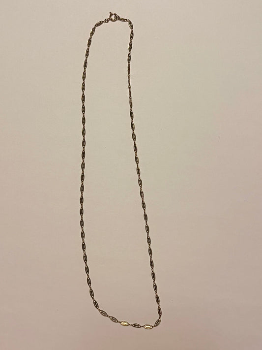 NO BRAND Vintage Oval Link Gold Necklace