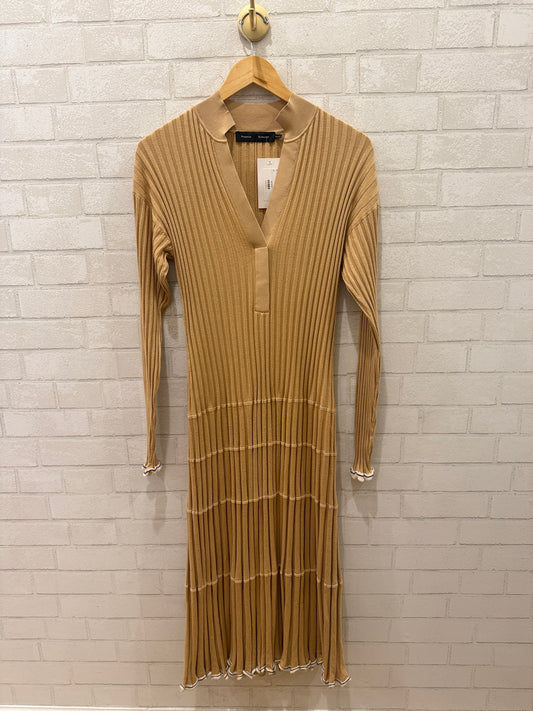 PROENZA SCHOULER LS Silk Plinted Midi Dress/M-40