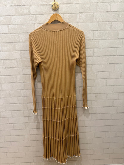 PROENZA SCHOULER LS Silk Plinted Midi Dress/M-40