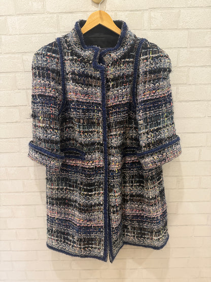 CHANEL 3/4 Sleeves Tweed Coat / XL-EU48