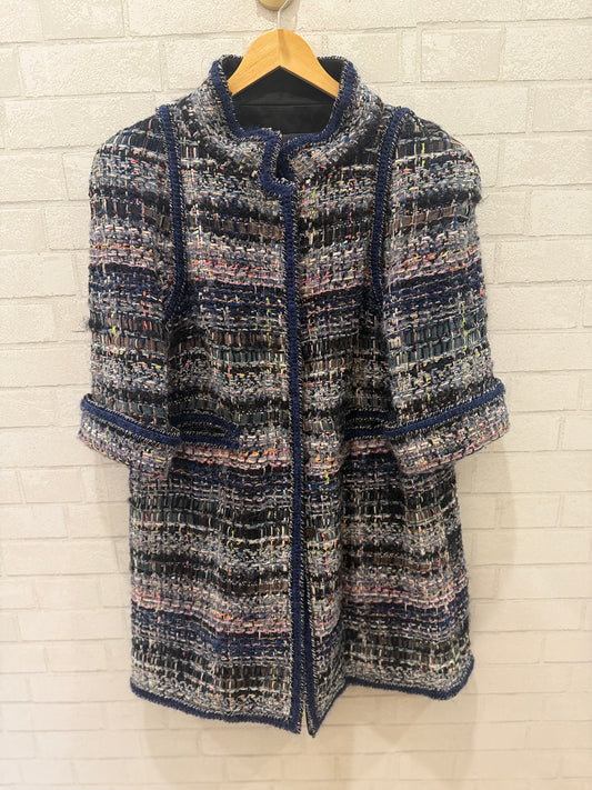 CHANEL 3/4 Sleeves Tweed Coat / XL-EU48
