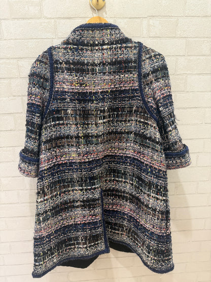 CHANEL 3/4 Sleeves Tweed Coat / XL-EU48