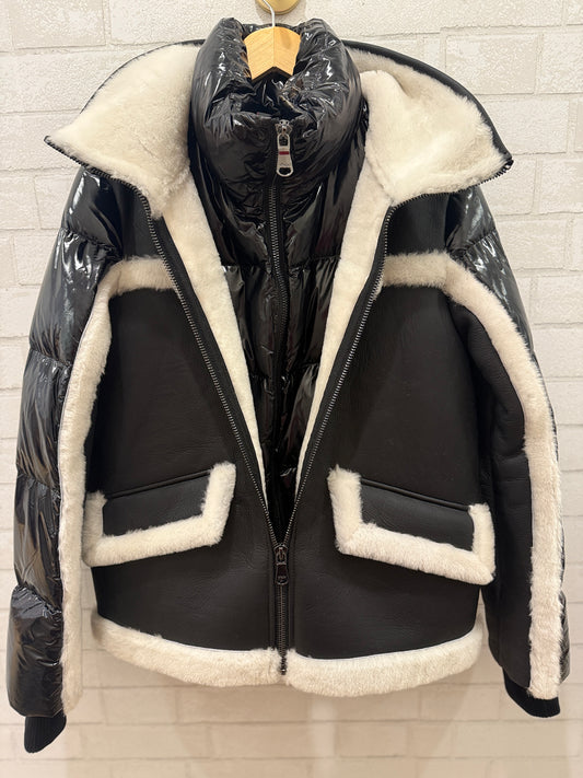 PAJAR  Danique Luxury 3in1 Mixed Sherling Down Puffer/XS