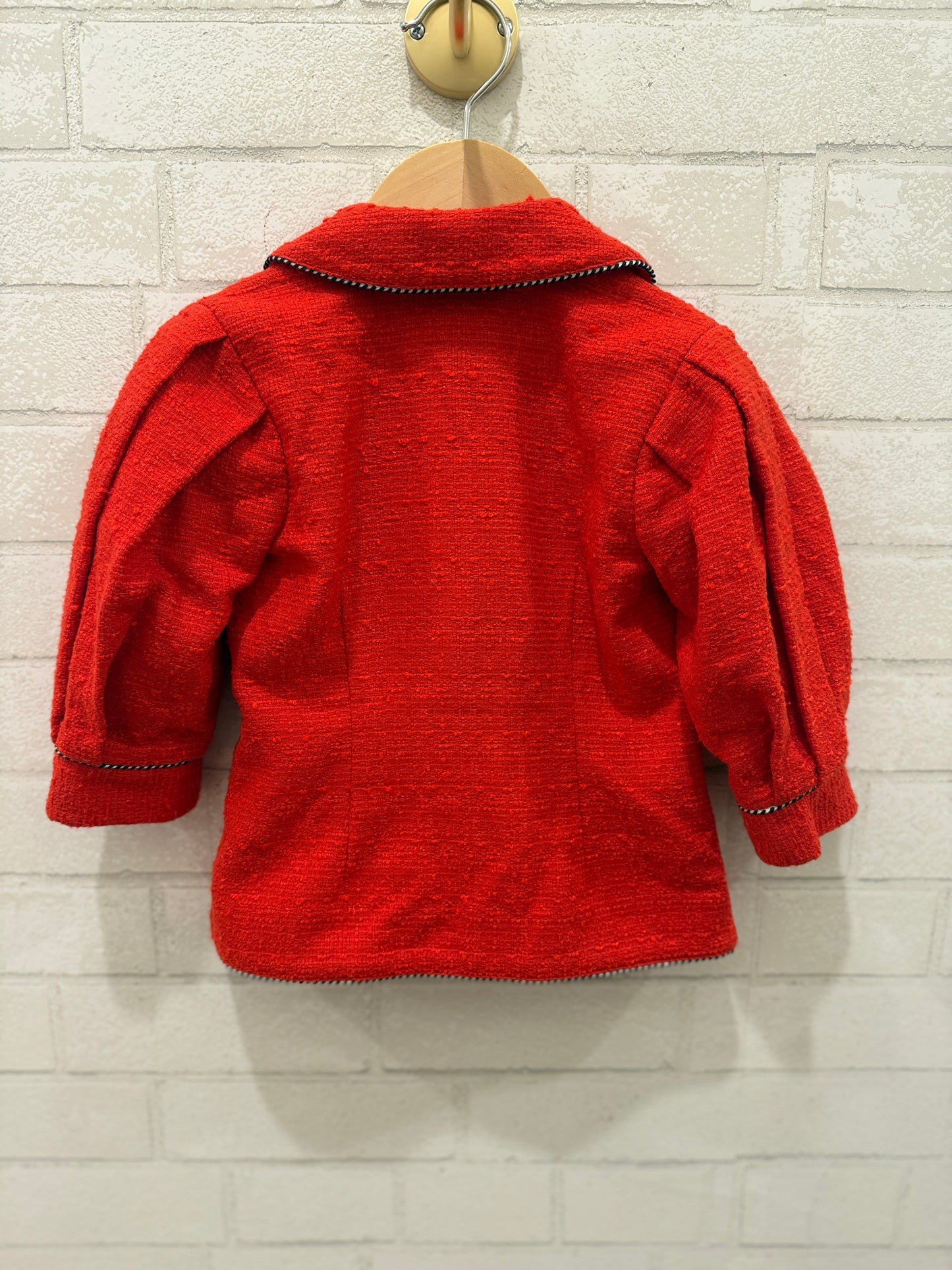 JANIE AND JACK Tweed Puff Sleve Jacket / 3Y