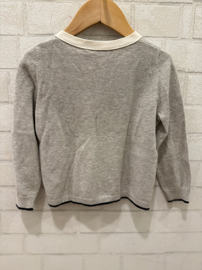 BONPOINT Button Up Cardigan With B/ 3Y