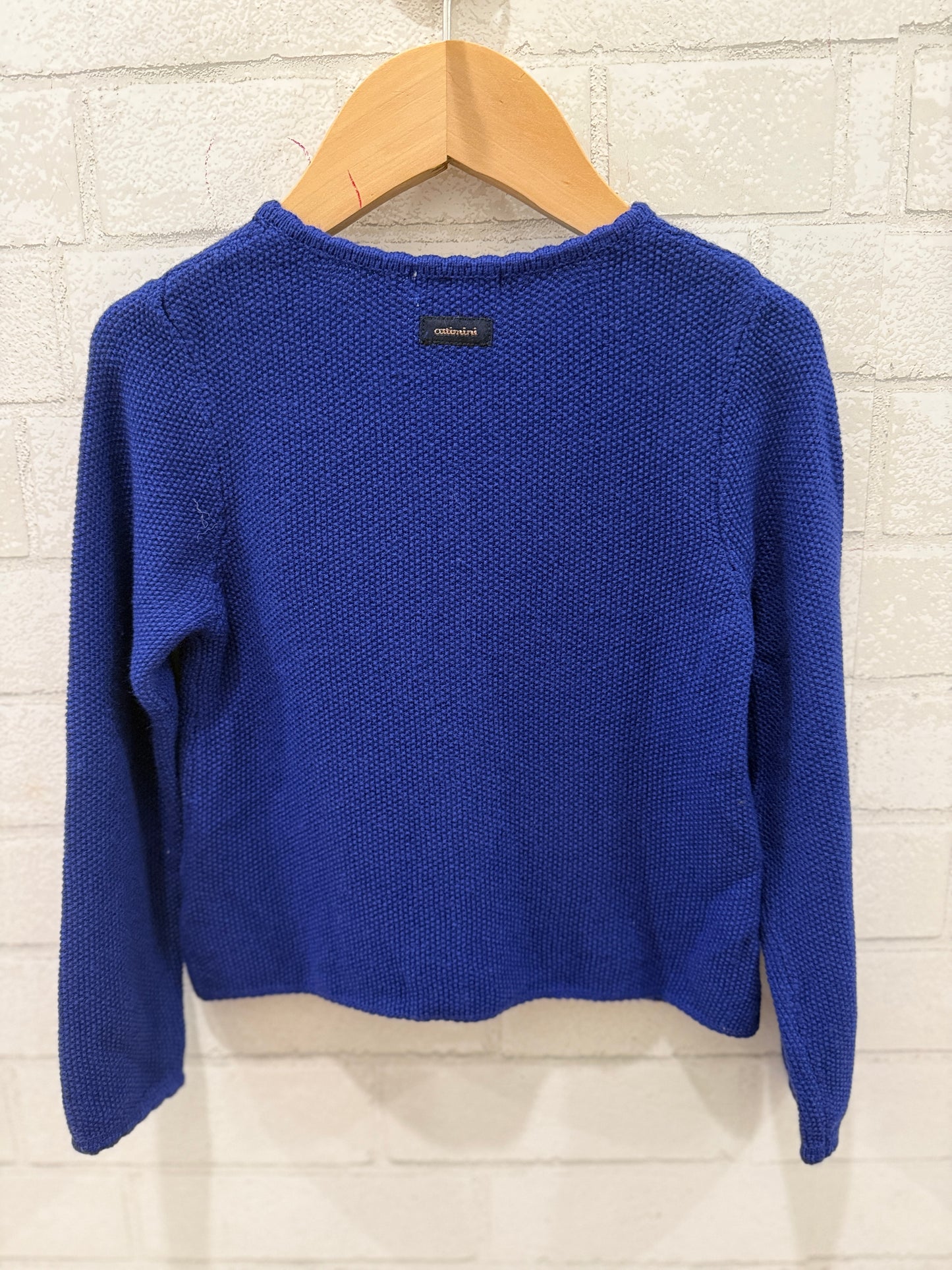 CATIMINI Button up Blue With Cloud Cardigan/ 3Y