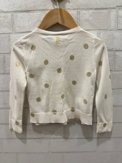 BONPOINT Button Up LS Cotton Cardigan/ 3Y