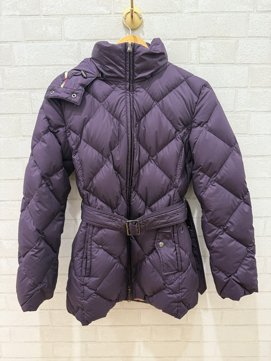 BURBERRY Goose Down LS Hoodie Parka with Belt/S
