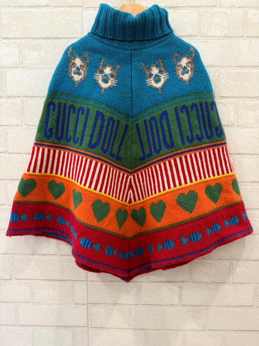GUCCI Turtle Neck Poncho / 8Y