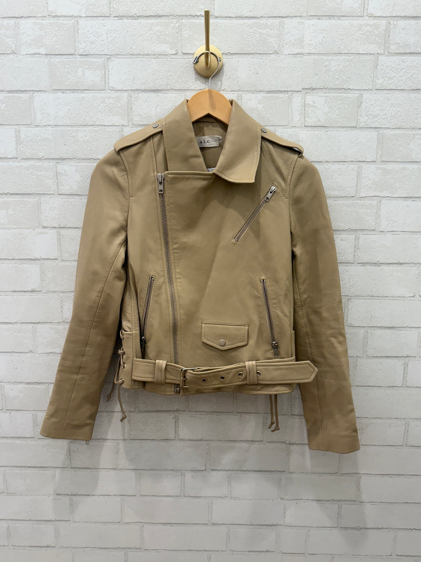 ALC Leather Biker Jacket / S-US6