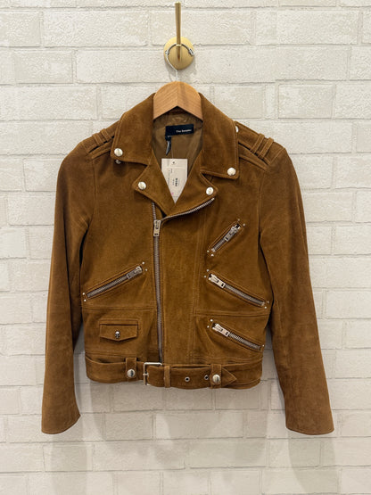 THE KOOPLES Suede Biker Jacket / S