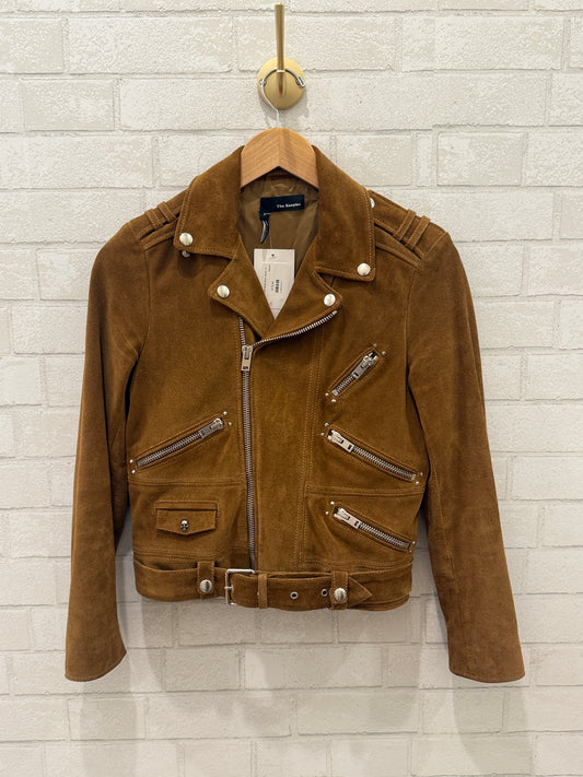 THE KOOPLES Suede Biker Jacket / S