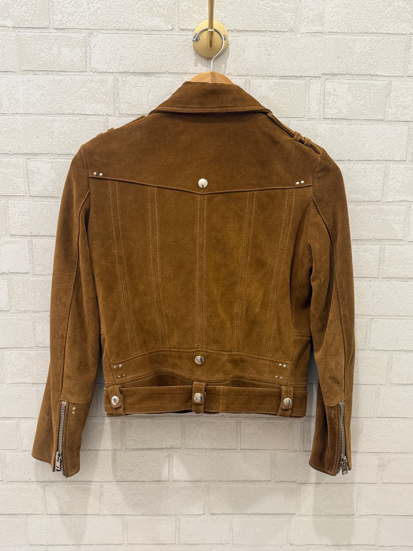 THE KOOPLES Suede Biker Jacket / S