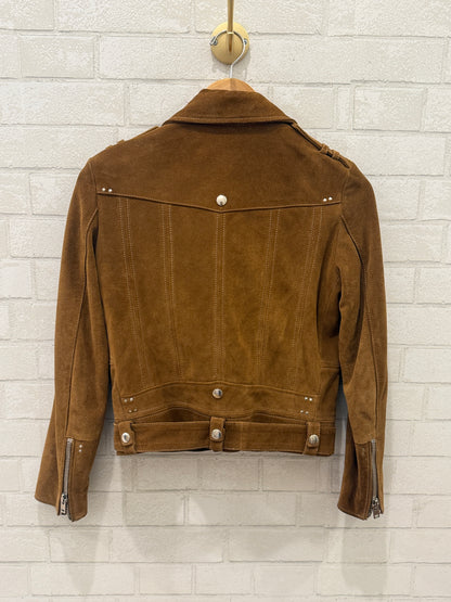 THE KOOPLES Suede Biker Jacket / S
