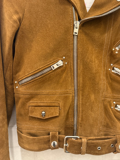 THE KOOPLES Suede Biker Jacket / S