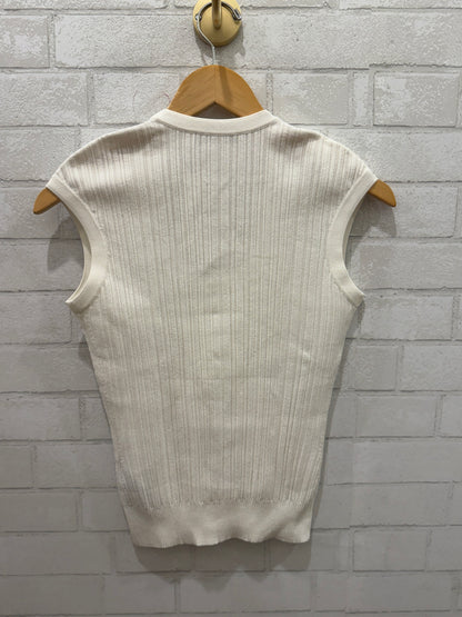 BALMAIN Button-Embellished Knited Top / S-EU38