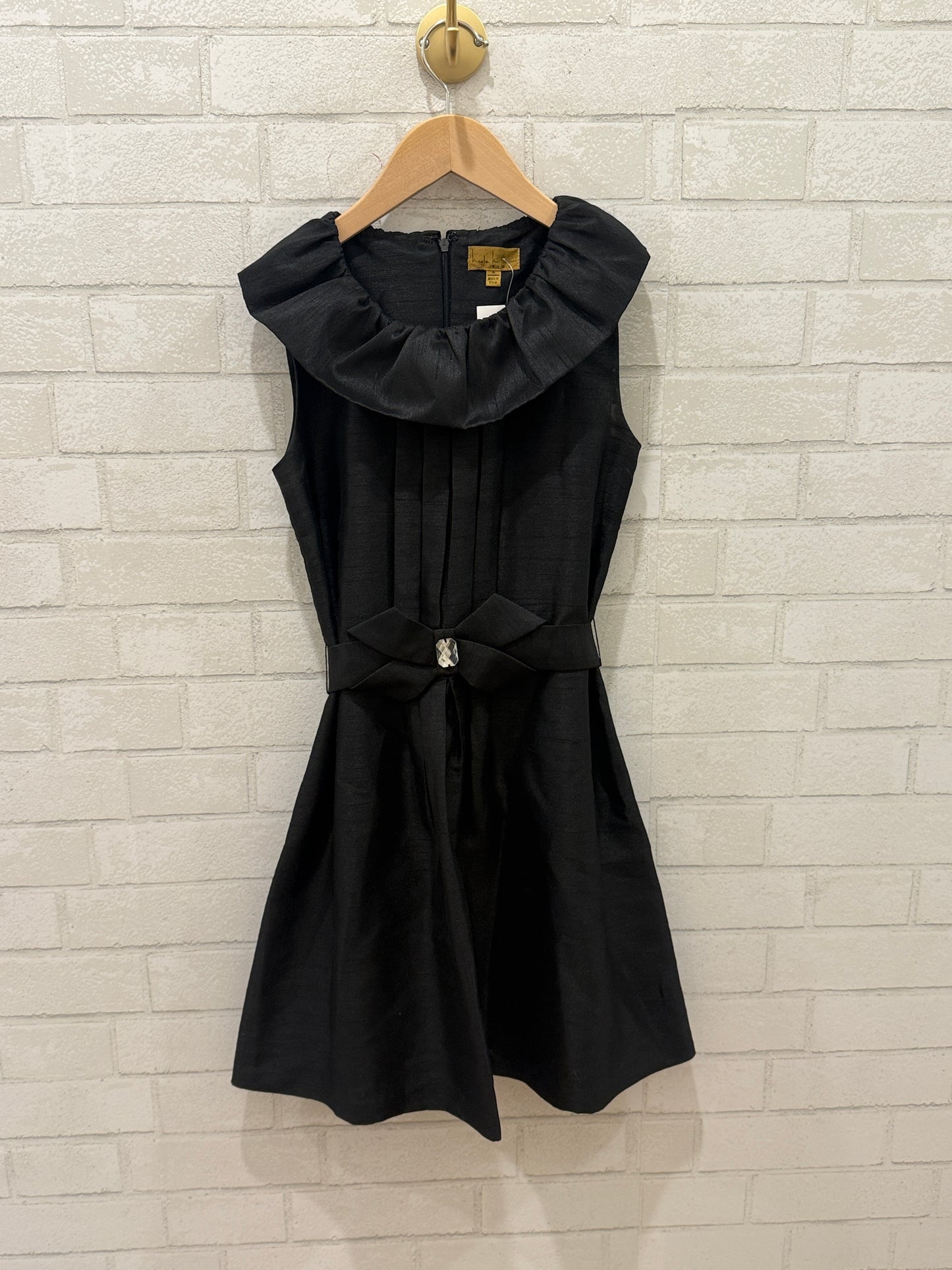 NICOLE MILLER Kids Sleeveless  Satin Midi Dress/ 14Y