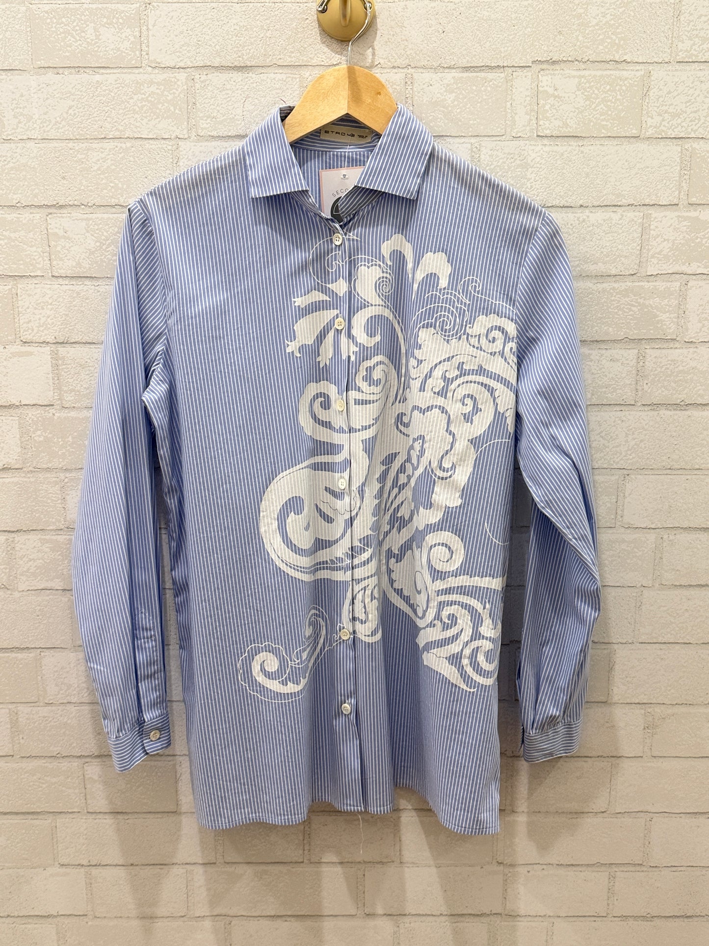 ETRO Cotton LS Stripes Shirt/M- IT42